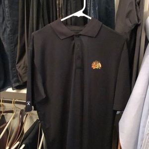 Blackhawks coolmax type golf shirt